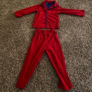 Red and blue pajamas
